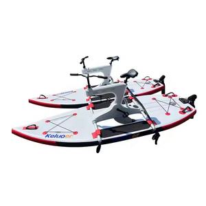 Bateaux gonflables de course de lac de flotteur avec la bicyclette d'eau de mer de pédale - Product Image 2