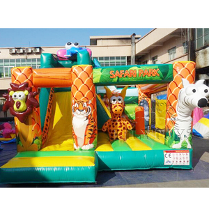 Lilytoys Château gonflable combiné en PVC pour enfants, avec toboggan et aire de saut - Product Image 1