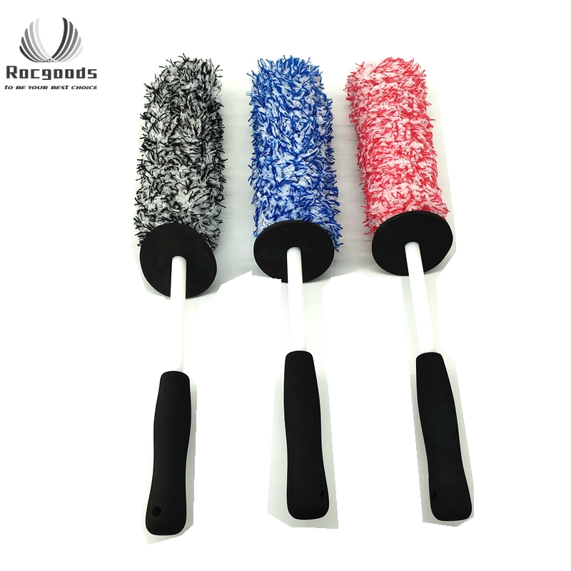 Мягкие щетки из микрофибры для мойки деталей автомобильных колес, Набор щеток для мойки автомобилей с длинной ручкой для мойки автомобиля
