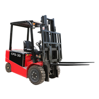 Forklift Listrik Artikulasi 4x4 Kustomisasi China, Kapasitas 3000kg Model CPD-35, Baterai Asam Timbal, Medan Berat
