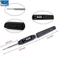 Thermomètre de cuisson pour cuisine et barbecue 2025 SW SWD-118 0.2 OEM, nouveau style, en plastique noir, étanche IP43