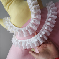 Vente en gros, pompon brodé, plis, pompon, dentelle pour bricolage, accessoires de couture, fournitures, vêtements, garniture en dentelle
