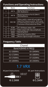 กล่องรับสัญญาณวิดีโอ FPV แบบมืออาชีพ VRX Dual Antenna Diversity 6.1-7.2GHz 64CH สำหรับโดรนระยะไกล - Product Image 6