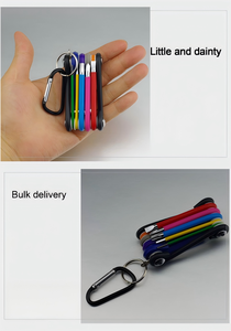 Jeu de clés hexagonales pliantes en acier au chrome-vanadium, 9 pièces, code couleur et poli miroir pour réparation de vélo et entretien du cyclisme, outil métrique - Product Image 6