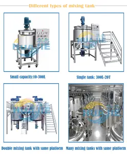 HJ-YSH High Shear satu tahap makanan elektromagizer Mixer tank dengan Agitator dan sampo cair Gel pencampuran mesin pembuat