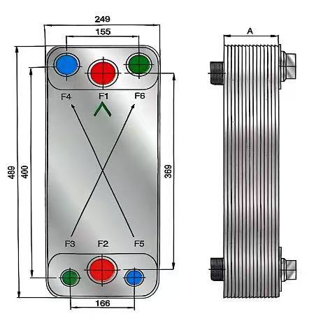 Efficient Brazed Plate Heat Exchanger 316L Plate 99.9% Pure Copper Dual-Circuit Design CE Certified Minimum Order Quantity 1