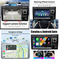 Autoradio LELV 7 pouces avec système Linux pour Audi A4 S4 B6 B7 RS48E (2002-2008), écran partagé, navigation stéréo, Android Auto, lecteur vidéo