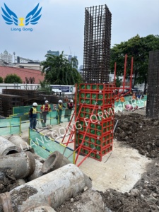 Marco de acero LIANGGONG, columna cuadrada y rectangular y encofrado de pared con precio de fábrica - Product Image 3