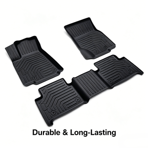 Tapetes de Piso TPE Moldeados en 3D Personalizados, Impermeables, Inodoros, de Cobertura Total para Todo Clima, Juego Completo para SUV Todoterreno Mediano - Product Image 2