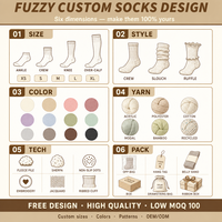 Chaussettes douces et moelleuses en coton épais pour l'hiver, imprimées, pour femmes, vente en gros, avec logo personnalisé, pour la maison, chaudes et confortables