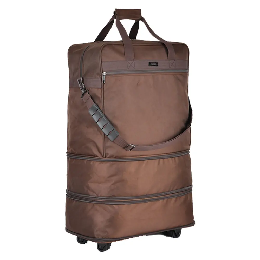 Kunden spezifisches Logo Zusammen klappbare Reisetasche mit großer Kapazität Trolley Duffle Bags Faltbar mit Rädern Gepäck tasche Reisen