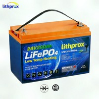 Аккумулятор LiFePO4 24В 200Ач 5кВт, высокопроизводительный, для гольф-каров, глубокого разряда, с CAN-шиной, умной BMS, клеммами M8, 6000 циклов, CE RoHS IP67