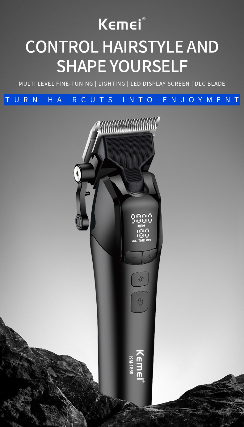 Emi　ニュースキン　製品 KEMEI Km-1858 Professional Cordless USB Rechargeable Hair Clipper