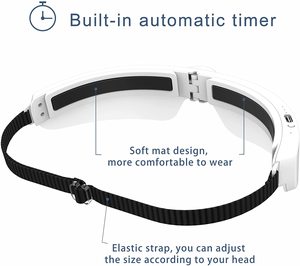 Wholesale ODM <b>Adjustment</b> Sleep Aid <b>Glasses</b> SAD Light Therapy Lamp with ABS Material Form of Mask for Relaxation and Relaxation - Product Image 5