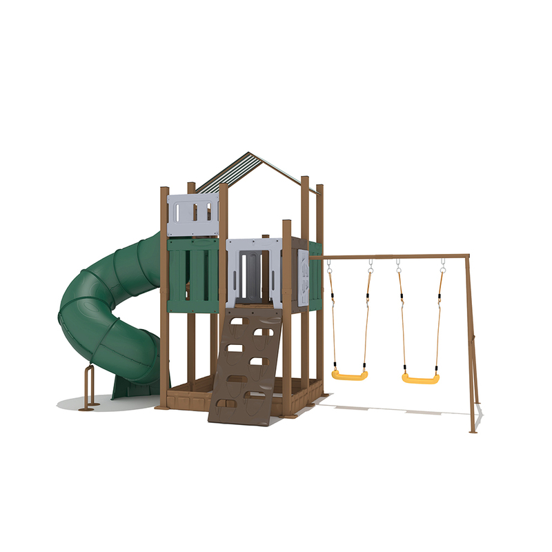Multifunctional Outdoor Plastic Kids Playground Set