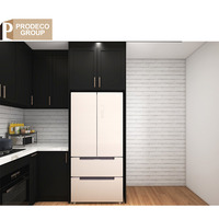 Lampu Kabinet Dapur Modular Kustom Prodeco dengan Meja Laminasi, LED Isi Ulang, Tahan Air, Desain Modern