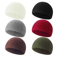 Gorro de Invierno Árabe Islámico Musulmán, Tejido Ondulado, Jacquard, para Hombre y Mujer