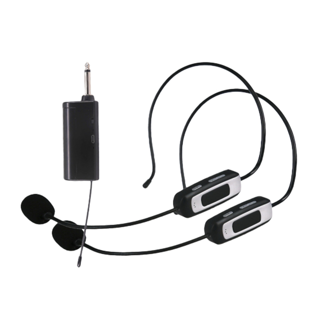 Professional Wireless Microphone for Headband Singer Wearable Headset Lavalier Wireless Detachable Microphone for Teaching