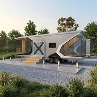 Maison capsule intelligente modulaire préfabriquée de luxe moderne à 2 chambres, 20 pieds 40 pieds, avec cuisine et salle de bain, pour habitation portable