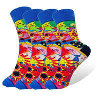 OEM Design personnalisé Chaussettes tendance en coton de haute qualité pour femmes Impression 3D Chaussettes à sublimation graphique fantaisie