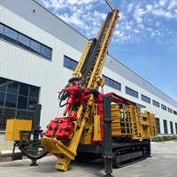 Foreuse d'exploration RC de 1200 m, machine de forage à circulation inversée, équipement chenillé robuste pour la prospection minérale en profondeur
