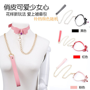 ปลอกคอหนังแบบยูนิเซ็กซ์พร้อมกระดิ่งสำหรับผู้ใหญ่ สร้อยคอแฟชั่น - Product Image 6