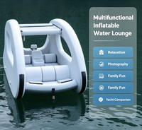 Bateau-maison gonflable de qualité commerciale, résistant, en PVC Drop Stitch, pour la location aquatique dans les sites touristiques