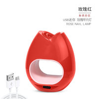 Nouveau Mini Rose Nail Art Lampe UV LED Séchoir À Ongles USB Lampe Solaire Dispositif De Séchage Rapide pour Gel Vernis Simple Doigt Manucure Machine-Outil