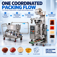 Machine de remplissage de glaçons liquides DEEPACK avec scellage de sacs en film pour essais de recettes de liquide de refroidissement séparées et d'emballages