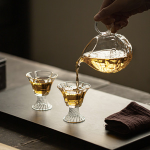 Guanlan High Borosilicate Glass Fairness Cup With Handle Anti Scalding Kung Fu <b>Tea</b> <b>Set</b> Accessory <b>Tea</b> Dispenser - Product Image 2
