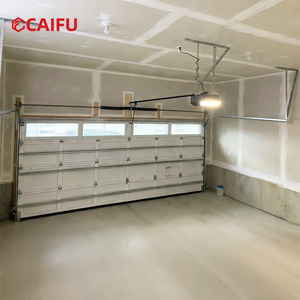 Portes de <span class=keywords><strong>garage</strong></span> automatiques sectionnelles en aluminium noir isolées pour maisons, résidences et portails commerciaux - Product Image 2