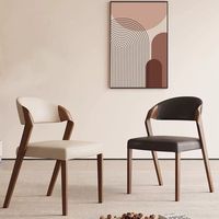 Chaises de salle à manger en bois massif de noyer noir d'Amérique du Nord, écologiques, durables, design luxueux, meubles de maison de créateur L106