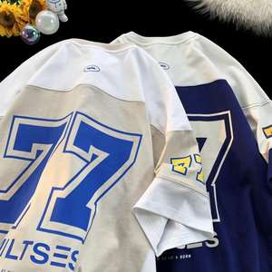 <span class=keywords><strong>T</strong></span>-<span class=keywords><strong>shirt</strong></span> Surdimensionné BOTTCOOLA Hip Hop et <span class=keywords><strong>Baseball</strong></span>, Col Rond Imprimé, Manches Courtes, Vêtement <span class=keywords><strong>de</strong></span> Sport Tendance pour Hommes - Product Image 4