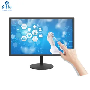 Qihui 23.6 Inch Medische Kwaliteit Touchscreen Monitoren 10-Punts Capacitieve Touchscreen Lcd Monitor Vesa Muurbevestiging