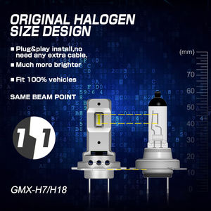 Bombilla LED H4 para Faros Delanteros, 60 W, Canbus, 10000 LM, Tamaño <span class=keywords><strong>Mini</strong></span>, H1, H3, H7, H18, 9005, 9006, H11, Lámpara LED, 12 V-18 V, Faros, Luces LED para Automóviles y Camiones - Product Image 3