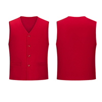 Gilet et veste de service personnalisés de haute qualité avec logo pour serveur de restaurant, uniforme pour réceptionniste d'hôtel, costume formel