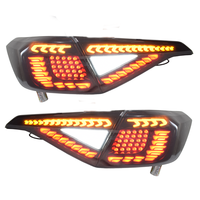 Luces Traseras LED de Escama de Dragón para Civic 11ª Gen. 2022-2026, con Señal de Giro Secuencial y Animación de Encendido, Conjunto de Lámparas Traseras
