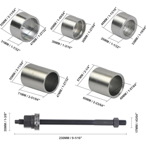 SOOLU-AUTO Kit Profesional de 14 Piezas para Extracción de Bujes de Eje Trasero Diferencial, Acero 40CR, para <span class=keywords><strong>BMW</strong></span> E36/46 E38/39 <span class=keywords><strong>E60</strong></span>/61E31 - Product Image 5