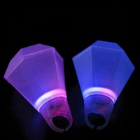 Gelas Cincin LED Menyala, Perhiasan Berlian, Cangkir Minuman, untuk Whiskey, Liquor, Shot, Pesta, Bar, Klub Malam, Hadiah
