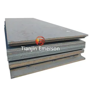 Tiongkok Aisi 1018 Astm A50 2mm A283 A36 5160 SS400 ST37 kekerasan lembaran logam besi dan plat baja karbon ringan Corten