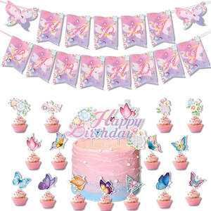 Kit de Fiesta de Cumpleaños o Graduación con Mariposas Mágicas, Globos de Aluminio, Adornos para Pastel, Decoración de Pared, Decoración para Mesa de Postres, Decoración para Jardín, Decoración para Baby Shower - Product Image 2