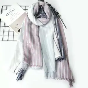 Pañuelo de modal para mujer, hiyab, estampado personalizado, nuevo estilo, 100%