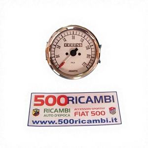 Abarth Instrumento para Panel de Instrumentos, Medidor para Fiat 500 y 126, Contachilometros 80, Fondo Blanco, Instrumentos y Accesorios Genéricos - Product Image 1