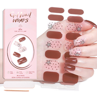 Autocollants 3D pour ongles de créateur en gros, wraps mats, décalcomanies écologiques, bandes de vernis gel semi-durci pour ongles