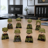 Figuras Miniatura del Ejército, Diseños de Maquetas de Operaciones Especiales, Características Realistas para Exhibición en Estantes de Dormitorios Infantiles