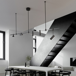 Modern Chandeliers for Home Kitchen Black Creative Dragonfly Indoor <b>Lighting</b> Long Table <b>Dining</b> Room Decorate Bar Pendant Lamp - Product Image 1