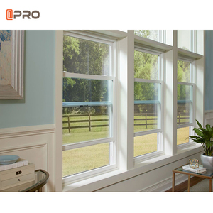 Mới Nhất Thiết Kế Mỹ Phong Cách Vertical Trượt Nhôm Đen Nhiệt Phá Vỡ Rắn Bằng Gỗ Đơn Và Đôi Treo <span class=keywords><strong>Sash</strong></span> <span class=keywords><strong>Windows</strong></span> - Product Image 2