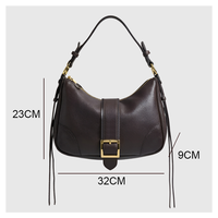 Sac hobo vintage personnalisé pour femme, en cuir PU souple, grande capacité, sac à main à bandoulière