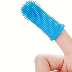 Easy-to-Use Silicone Fingerbrush for Cat and Puppy Teeth Cleaning Eco-Friendly Pet Supplies Grooming <b>Bathing</b> Products for Dogs - Product Image 2