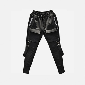 NEW Hot Side Pockets Pencil Pants Mens Hip Hop Patchwork Cargo Ripped Sweatpants Joggers Trousers Male Fashion Full Length Pants - Product Image 3